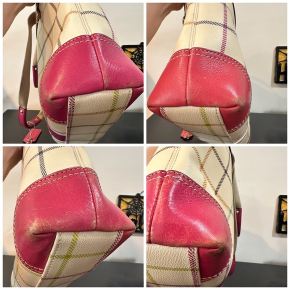 Vintage Coach Heritage Tatterstall Tote Bag - Picture 4 of 15